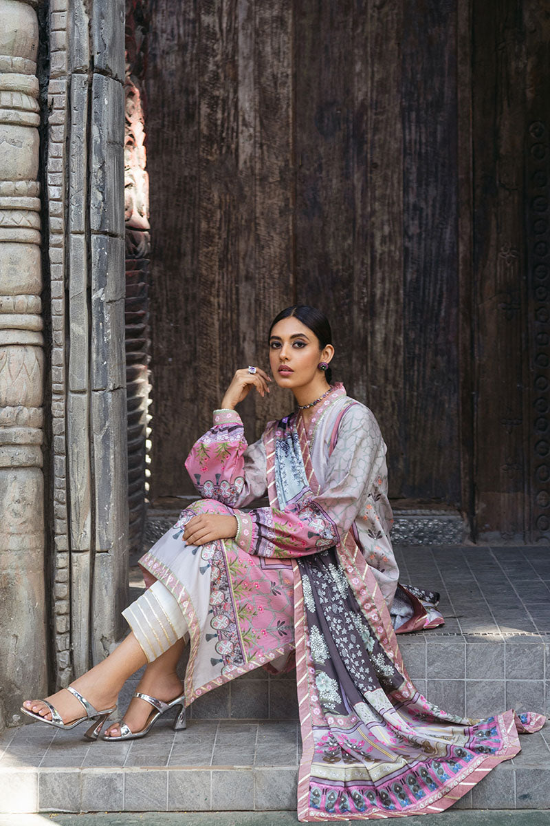 Mushq | Nirvana Silk Edit |  Pewter - by - Libasekhas UK - Registered Vendor of : Mushq - 100% Original Designer Dresss
