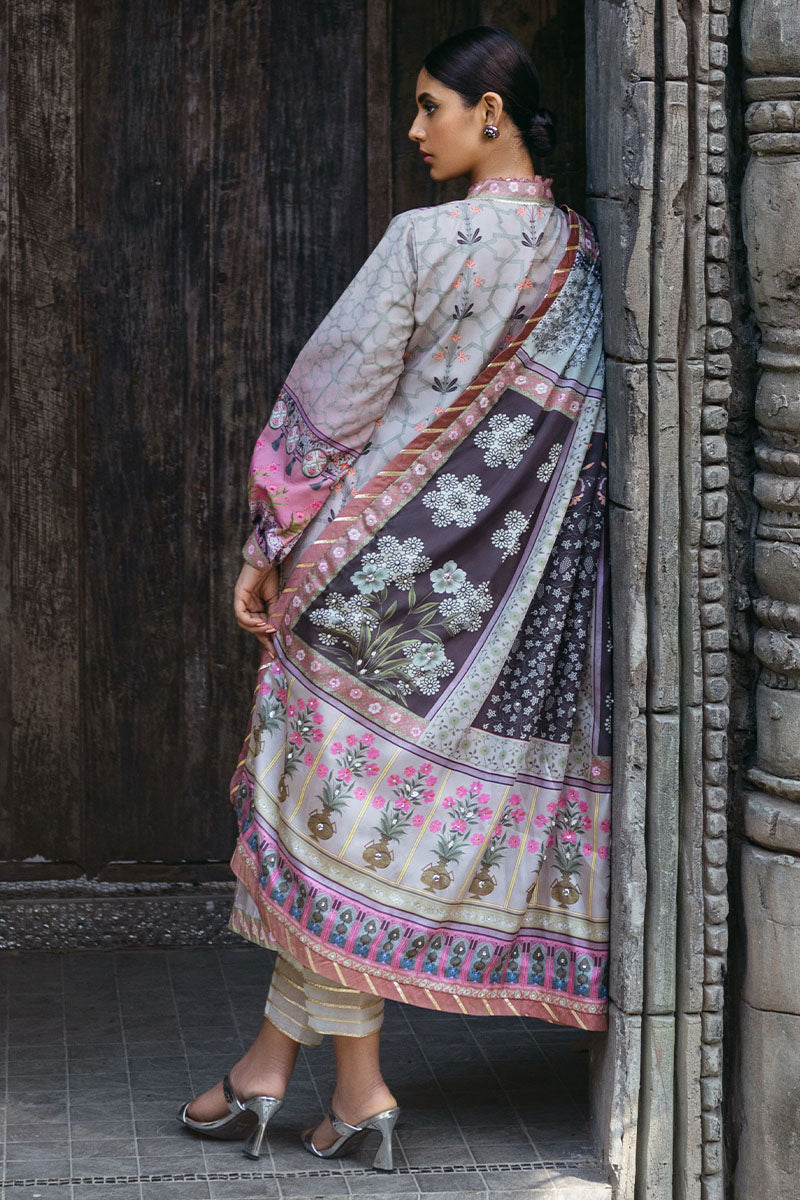 Mushq | Nirvana Silk Edit |  Pewter - by - Libasekhas UK - Registered Vendor of : Mushq - 100% Original Designer Dresss