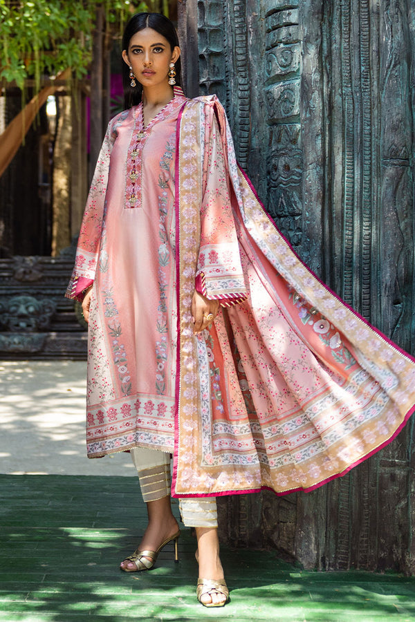 Mushq | Nirvana Silk Edit |  Roseate - by - Libasekhas UK - Registered Vendor of : Mushq - 100% Original Designer Dresss