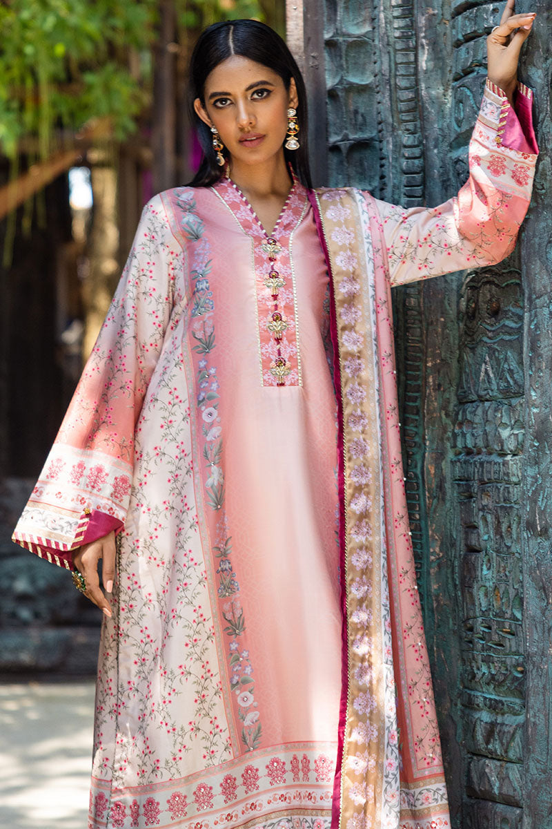 Mushq | Nirvana Silk Edit |  Roseate - by - Libasekhas UK - Registered Vendor of : Mushq - 100% Original Designer Dresss
