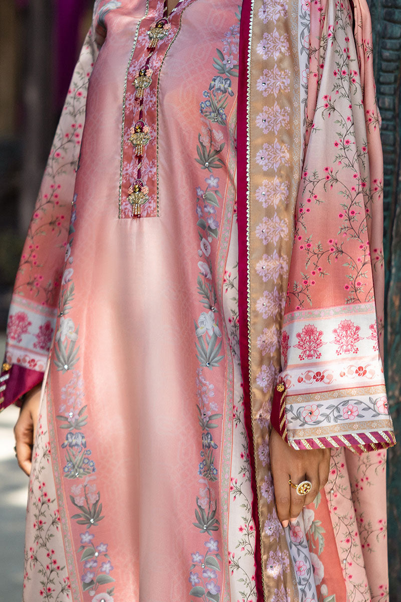 Mushq | Nirvana Silk Edit |  Roseate - by - Libasekhas UK - Registered Vendor of : Mushq - 100% Original Designer Dresss