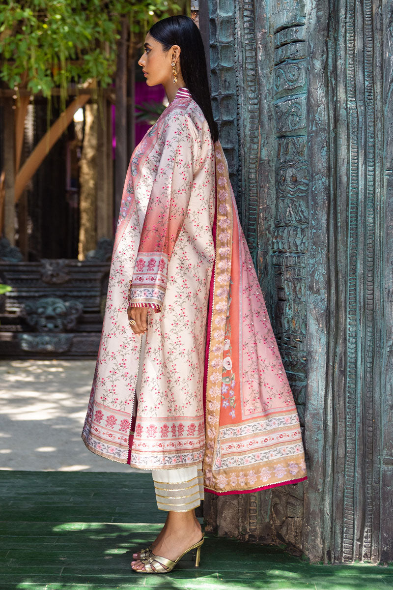 Mushq | Nirvana Silk Edit |  Roseate - by - Libasekhas UK - Registered Vendor of : Mushq - 100% Original Designer Dresss