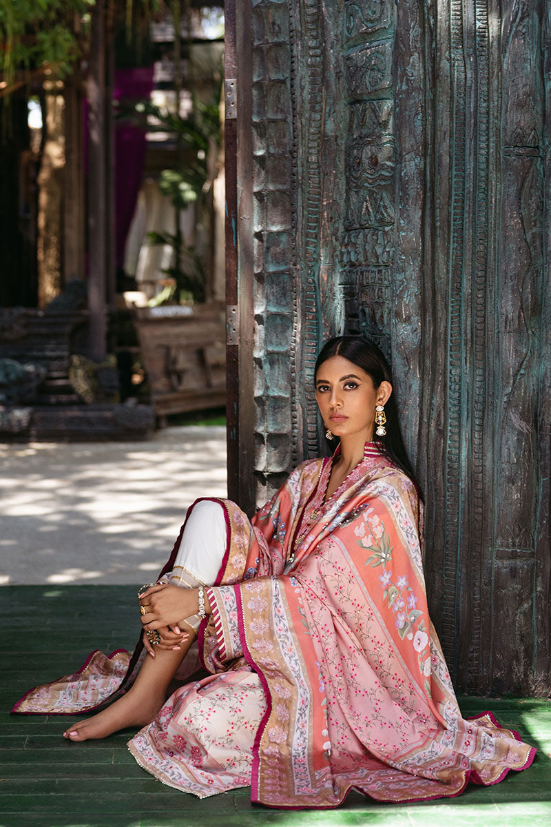 Mushq | Nirvana Silk Edit |  Roseate - by - Libasekhas UK - Registered Vendor of : Mushq - 100% Original Designer Dresss