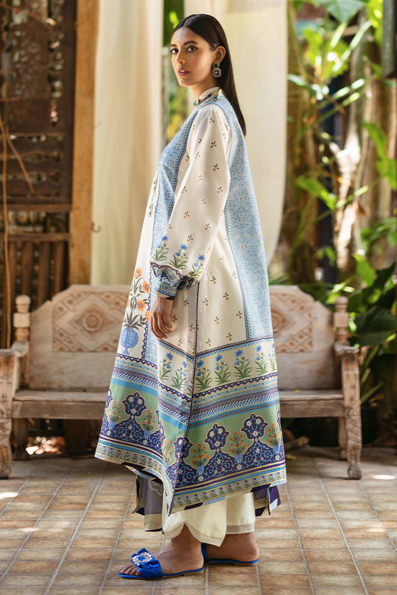 Mushq | Nirvana Silk Edit |  Azure - by - Libasekhas UK - Registered Vendor of : Mushq - 100% Original Designer Dresss