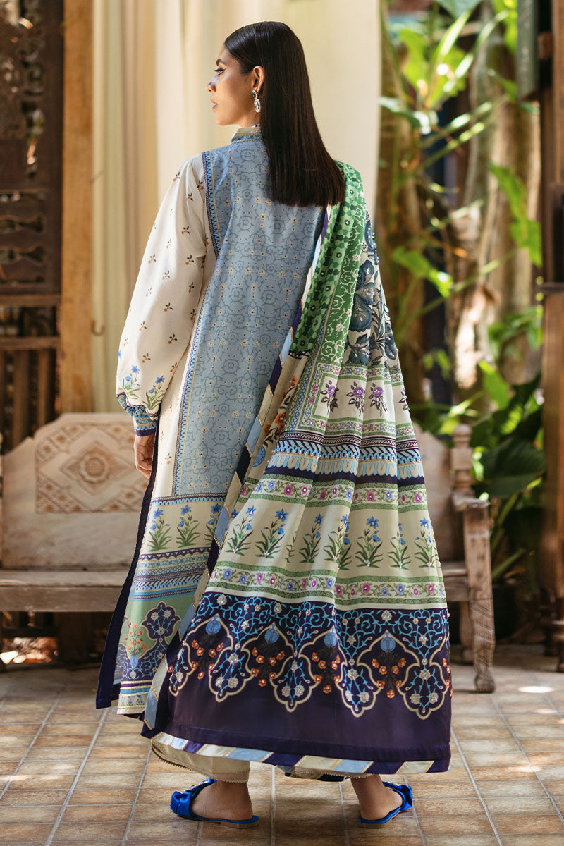Mushq | Nirvana Silk Edit |  Azure - by - Libasekhas UK - Registered Vendor of : Mushq - 100% Original Designer Dresss