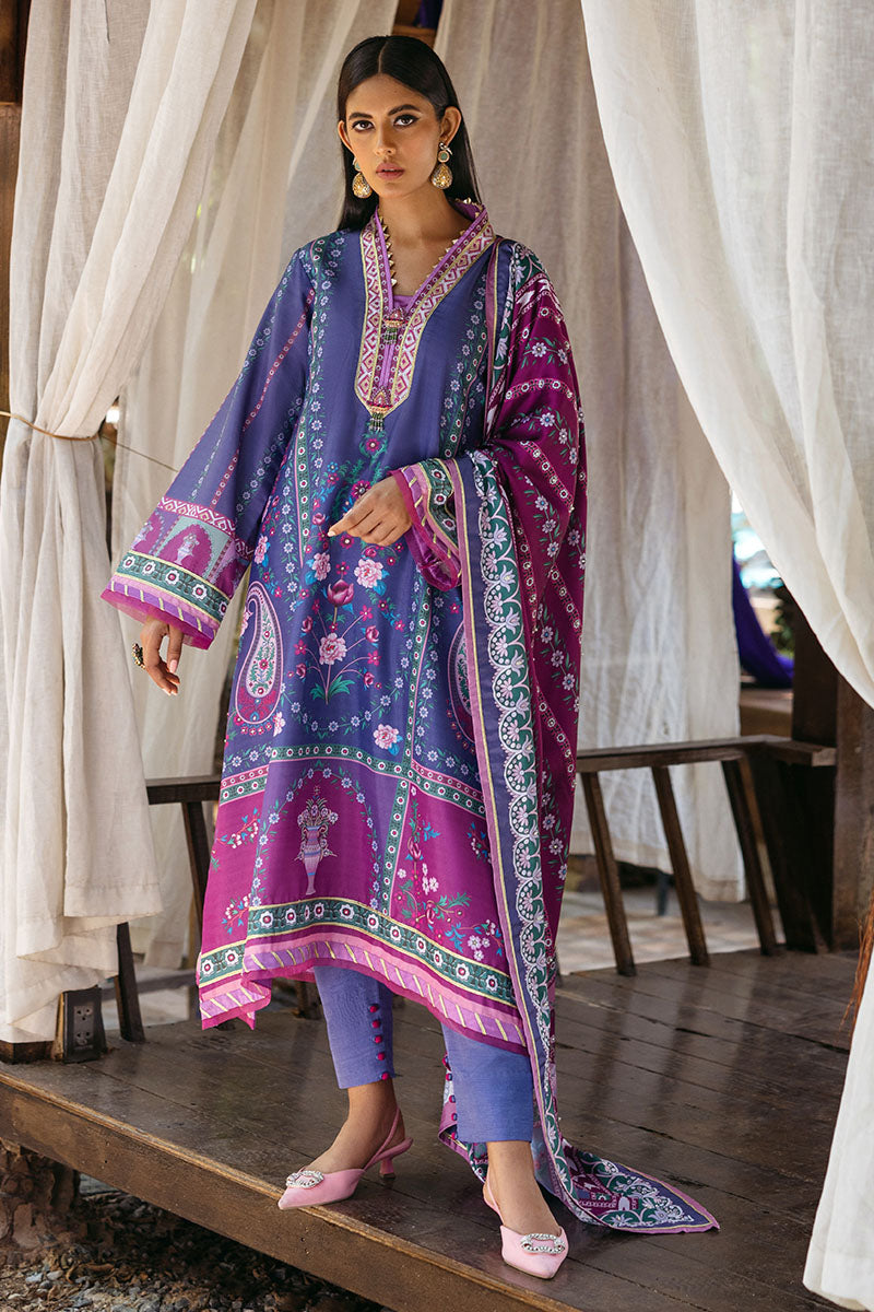 Mushq | Nirvana Silk Edit |  Indigo - by - Libasekhas UK - Registered Vendor of : Mushq - 100% Original Designer Dresss