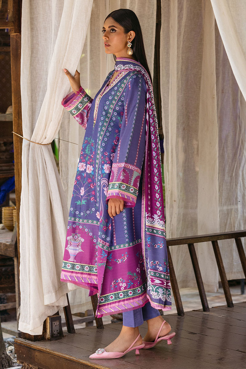 Mushq | Nirvana Silk Edit |  Indigo - by - Libasekhas UK - Registered Vendor of : Mushq - 100% Original Designer Dresss