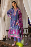 Mushq | Nirvana Silk Edit |  Indigo - by - Libasekhas UK - Registered Vendor of : Mushq - 100% Original Designer Dresss