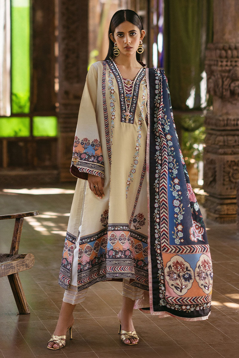 Mushq | Nirvana Silk Edit |  Taupe - by - Libasekhas UK - Registered Vendor of : Mushq - 100% Original Designer Dresss