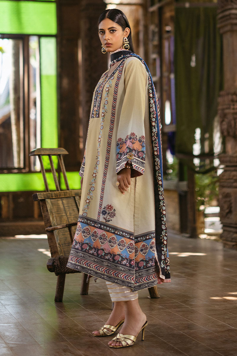 Mushq | Nirvana Silk Edit |  Taupe - by - Libasekhas UK - Registered Vendor of : Mushq - 100% Original Designer Dresss