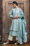 Mushq | Nirvana Silk Edit |  Cerulean - by - Libasekhas UK - Registered Vendor of : Mushq - 100% Original Designer Dresss