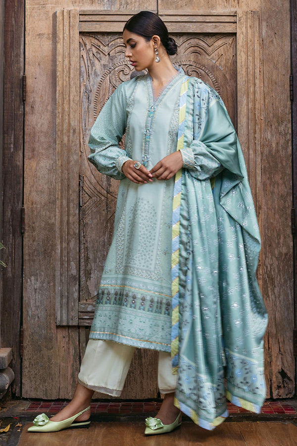 Mushq | Nirvana Silk Edit |  Cerulean - by - Libasekhas UK - Registered Vendor of : Mushq - 100% Original Designer Dresss