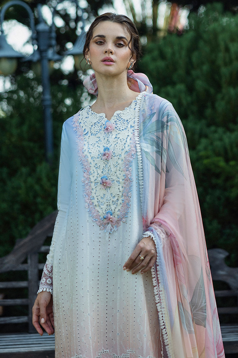 Mushq | Solace Ombre Chikankari | Purezza - by - Libasekhas UK - Registered Vendor of : Mushq - 100% Original Designer Dresss