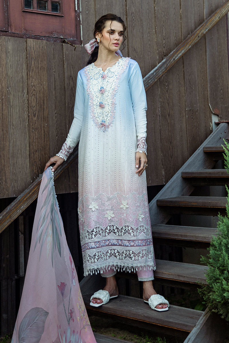 Mushq | Solace Ombre Chikankari | Purezza - by - Libasekhas UK - Registered Vendor of : Mushq - 100% Original Designer Dresss