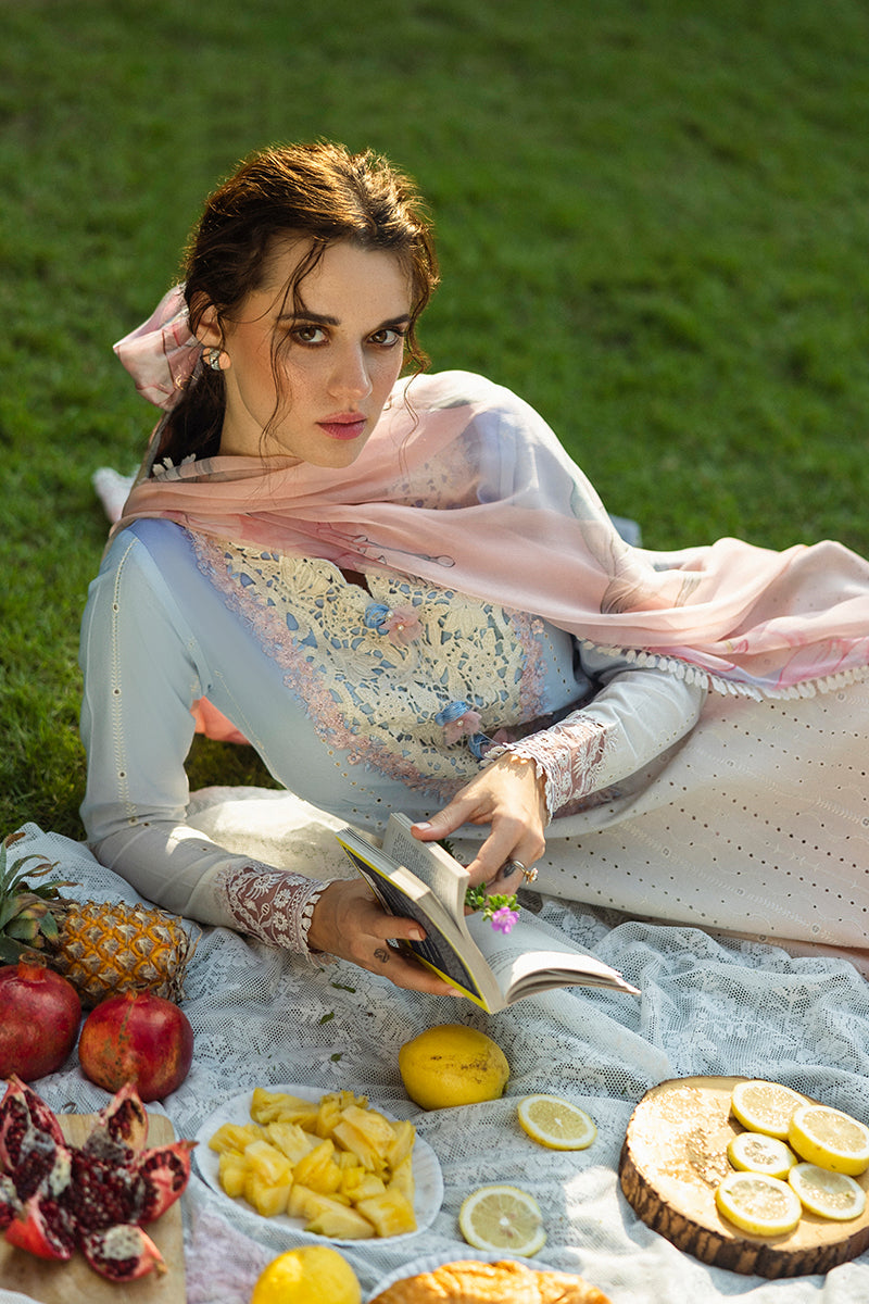 Mushq | Solace Ombre Chikankari | Purezza - by - Libasekhas UK - Registered Vendor of : Mushq - 100% Original Designer Dresss