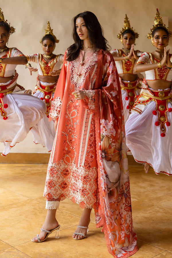 Mushq | Manaram Luxury Lawn 25 | Starry Side - by - Libasekhas UK - Registered Vendor of : Mushq - 100% Original Designer Dresss