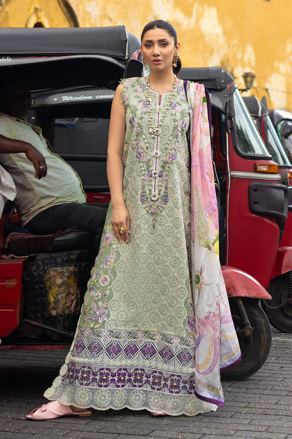 Mushq | Manaram Luxury Lawn 25 | Beaming Drift - by - Libasekhas UK - Registered Vendor of : Mushq - 100% Original Designer Dresss