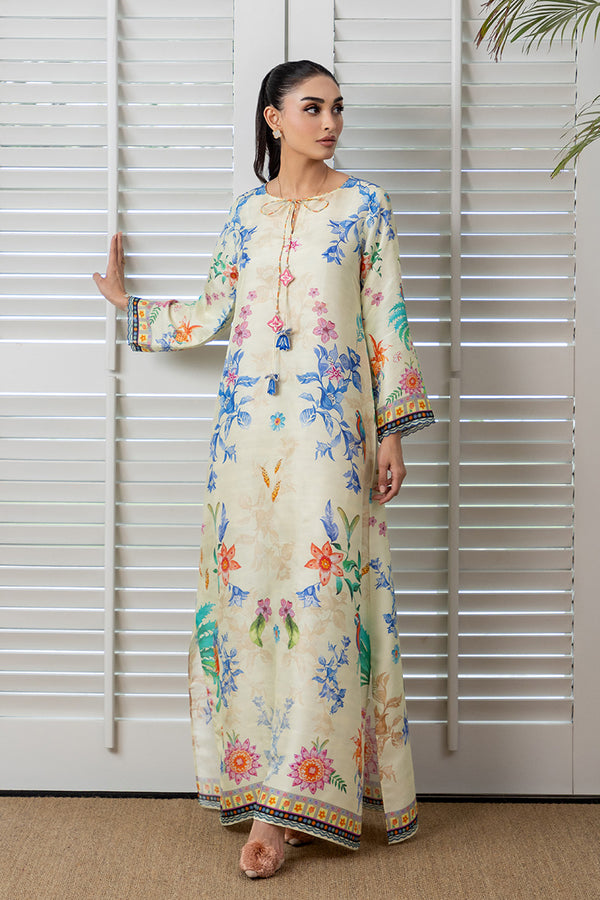 Mina Hassan | Signature Prints | Floral Sundress Kaftan - by Libasekhas UK - Registered Vendor of : Mina Hassan - 100% Original Designer Dress