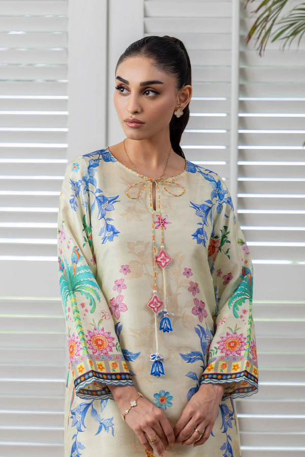 Mina Hassan | Signature Prints | Floral Sundress Kaftan - by Libasekhas UK - Registered Vendor of : Mina Hassan - 100% Original Designer Dress