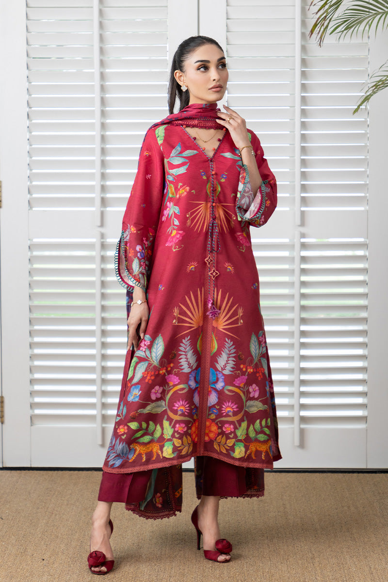 Mina Hasan | Signature Pret | Auric Magenta - by Libasekhas - Registered Vendor of : Mina Hasan - 100% Original Designer Dress