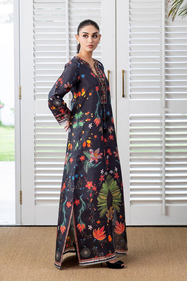 Mina Hassan | Signature Prints | Midnight Chic Kaftan - by Libasekhas UK - Registered Vendor of : Mina Hassan - 100% Original Designer Dress