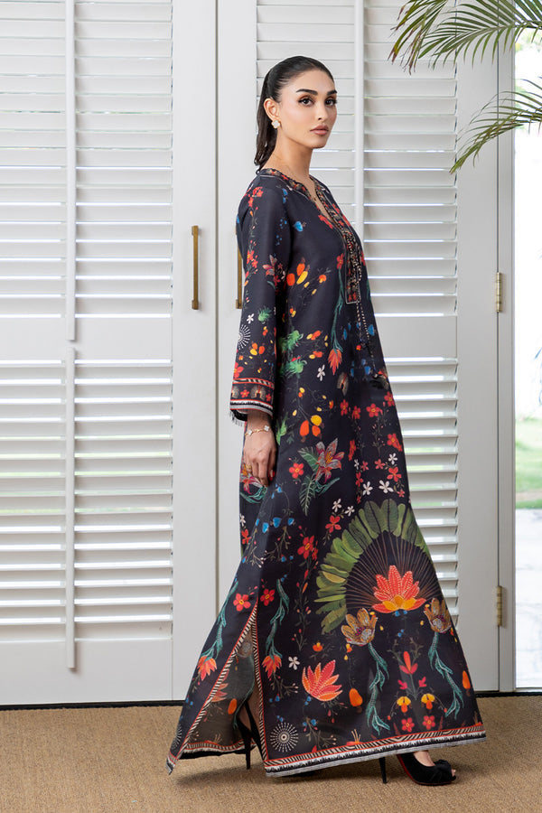 Mina Hassan | Signature Prints | Midnight Chic Kaftan - by Libasekhas UK - Registered Vendor of : Mina Hassan - 100% Original Designer Dress