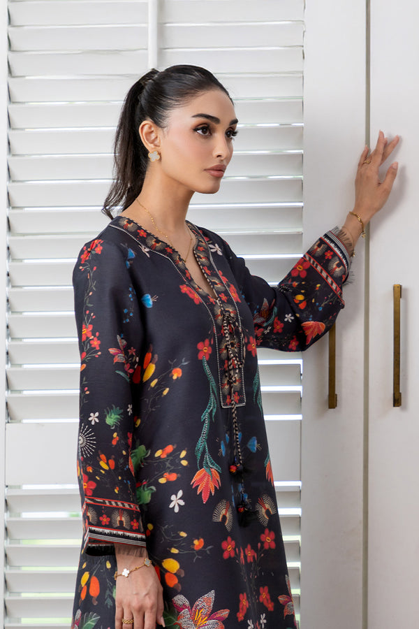 Mina Hassan | Signature Prints | Midnight Chic Kaftan - by Libasekhas UK - Registered Vendor of : Mina Hassan - 100% Original Designer Dress