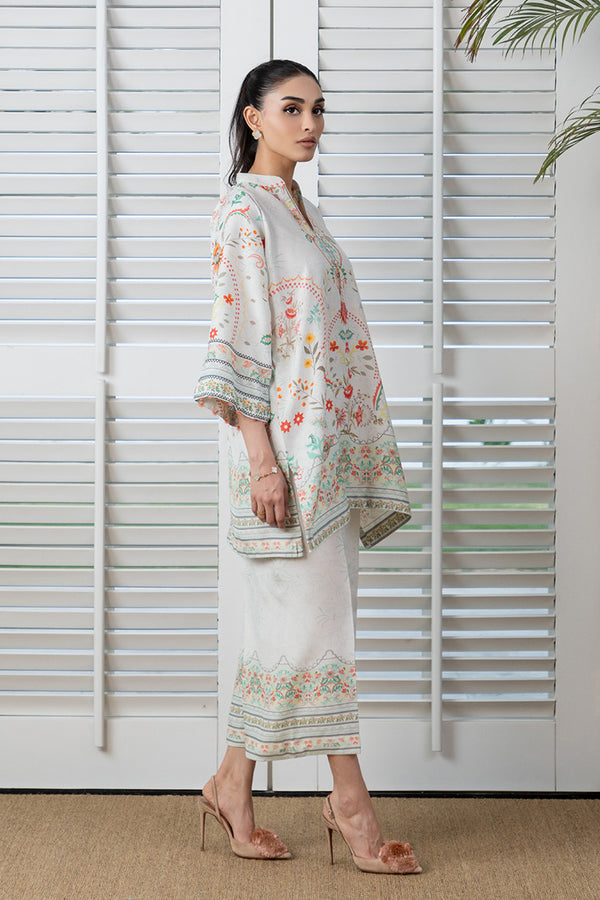 Mina Hassan | Signature Prints | Ivory Glam - by Libasekhas UK - Registered Vendor of : Mina Hassan - 100% Original Designer Dress