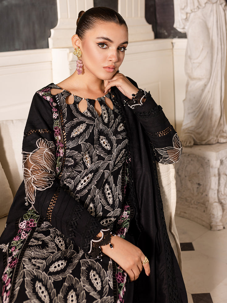 Parishay | Mira Winter |  MW-07 | 3 PC Crepe - by - Libasekhas UK - Registered Vendor of : Parishay - 100% Original Designer Dresss
