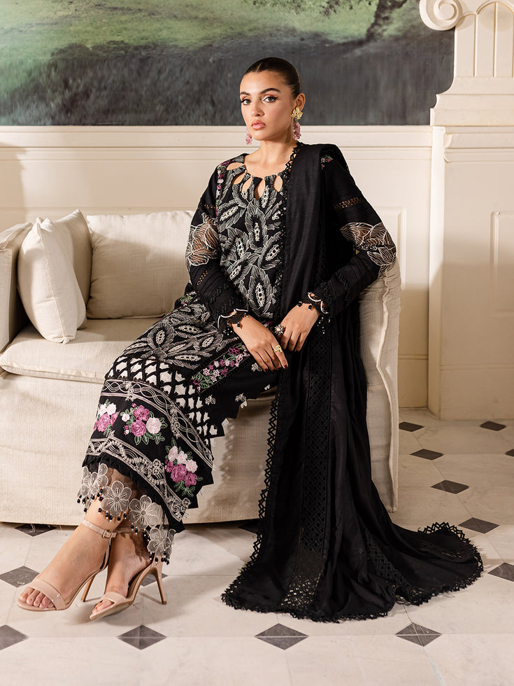 Parishay | Mira Winter |  MW-07 | 3 PC Crepe - by - Libasekhas UK - Registered Vendor of : Parishay - 100% Original Designer Dresss