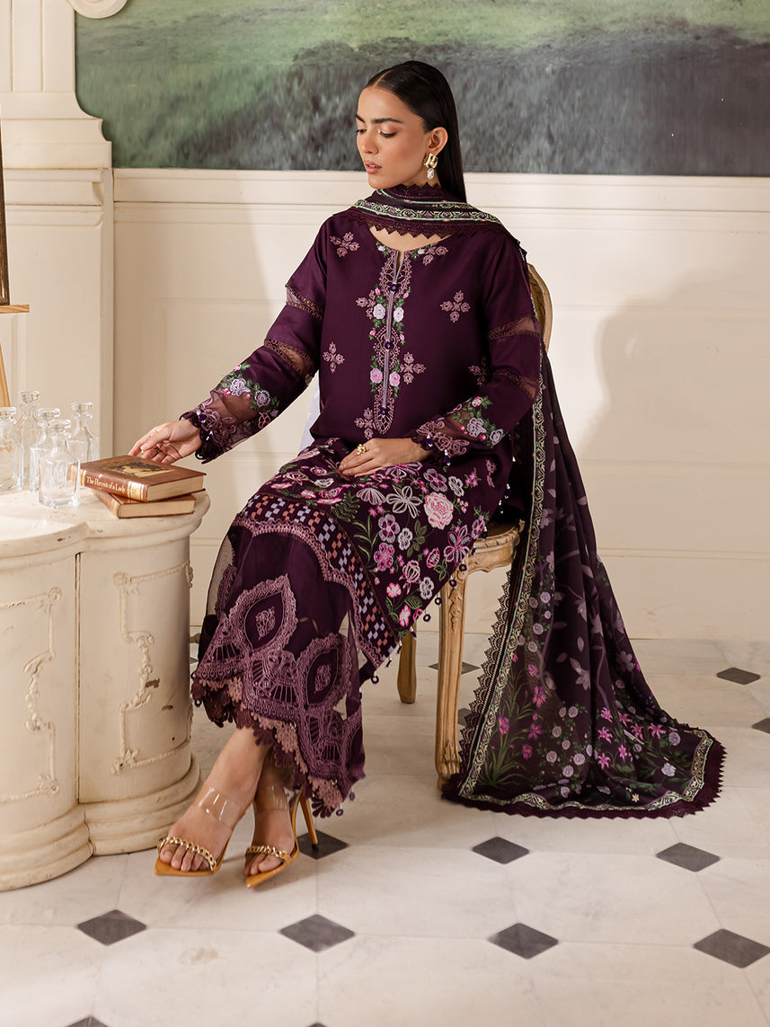 Parishay | Mira Winter | MW-10 | 3 PC Crepe - by - Libasekhas UK - Registered Vendor of : Parishay - 100% Original Designer Dresss