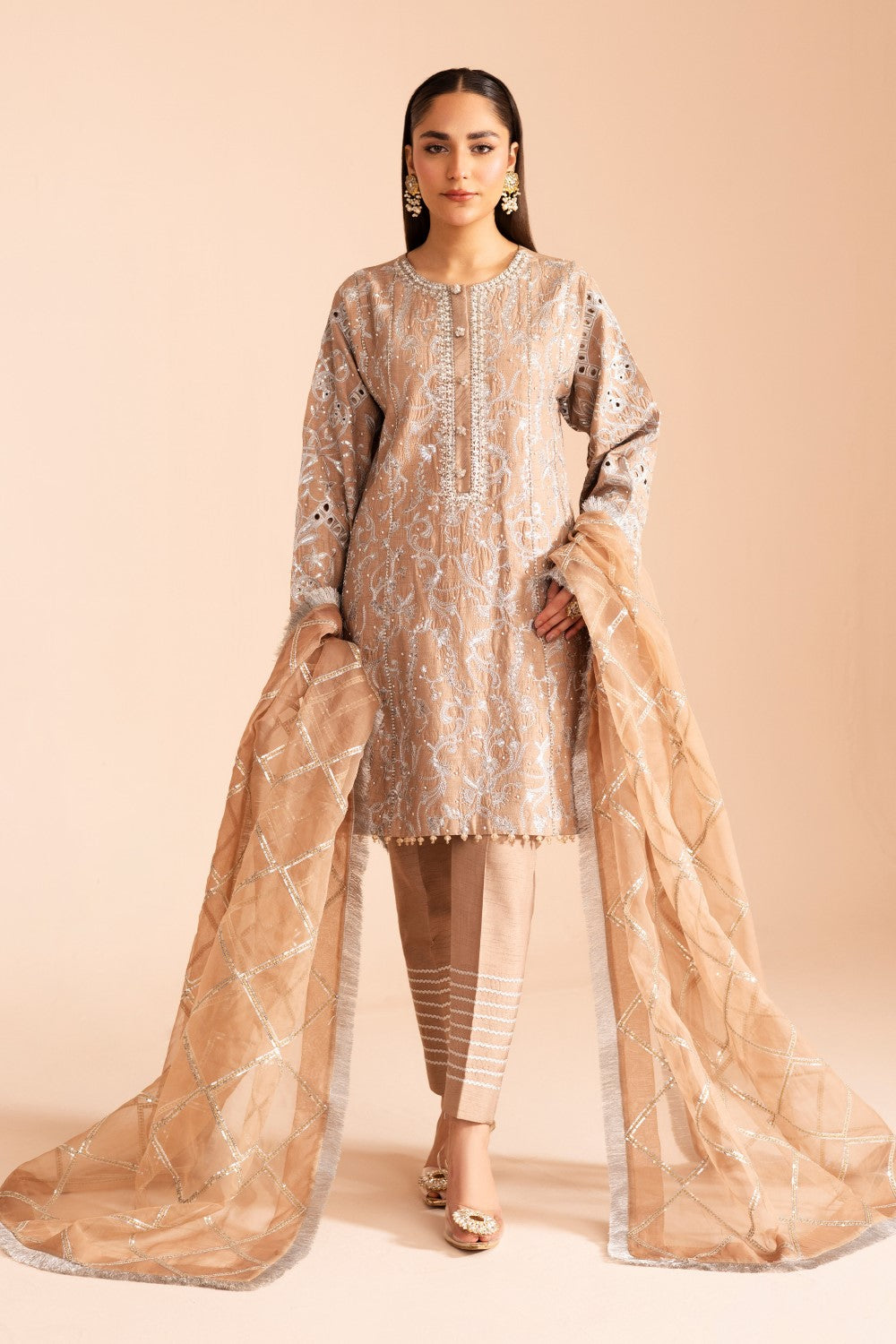 Maryum N Maria | Iris Formals | HUSNA - MW40004 - by - Libasekhas UK - Registered Vendor of : Maryum N Maria - 100% Original Designer Dresss