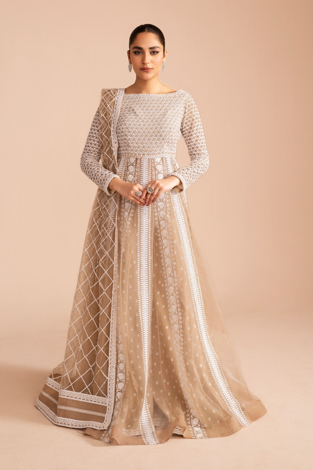 Maryum N Maria | Iris Formals | CHUNI - MW40012 - by - Libasekhas UK - Registered Vendor of : Maryum N Maria - 100% Original Designer Dresss