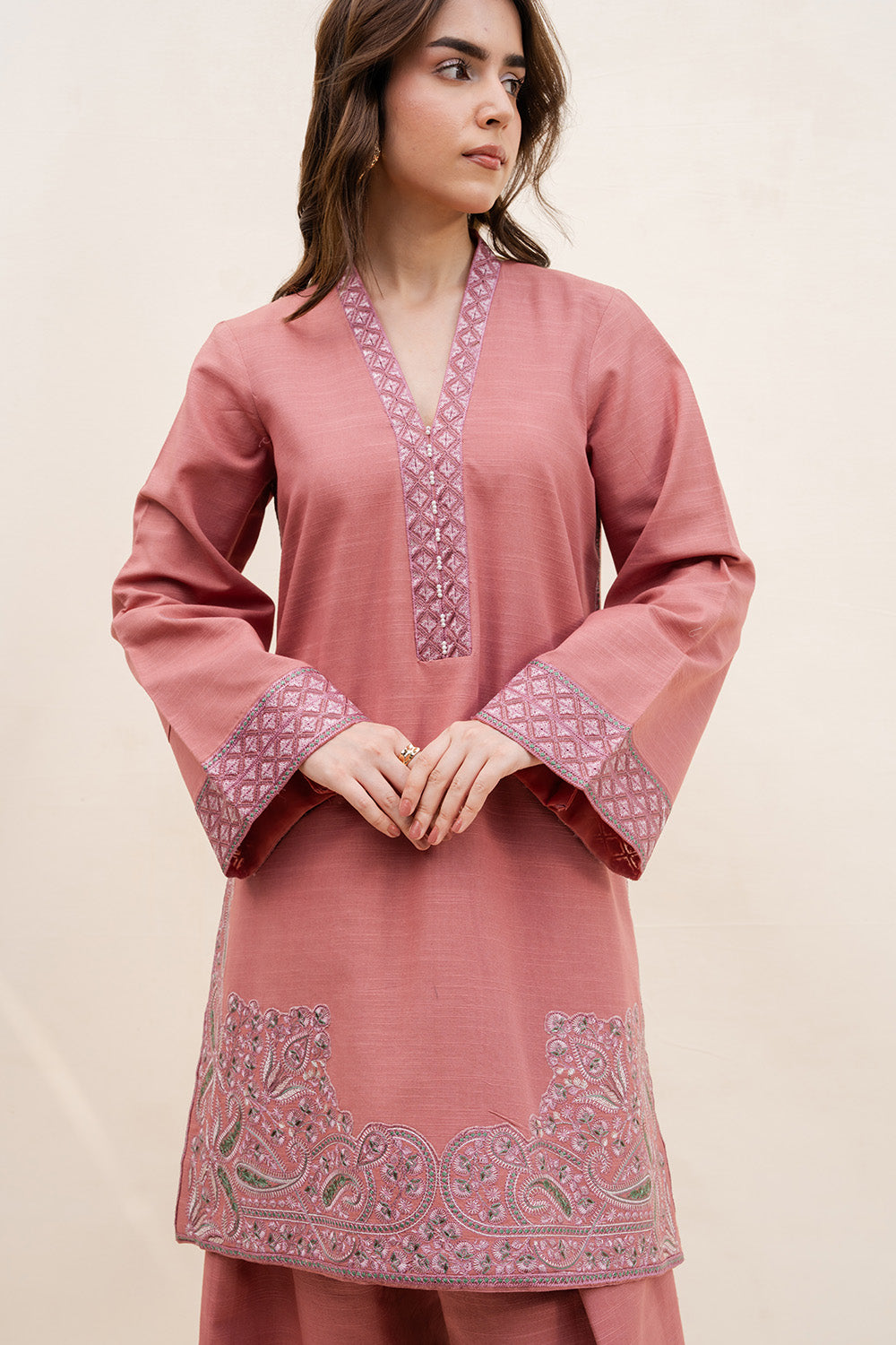 Maryum N Maria | Latte Layers Pret | MOCHA MIST - MWS5815 - by Libasekhas UK - Registered Vendor of : Maryum N Maria - 100% Original Designer Dress