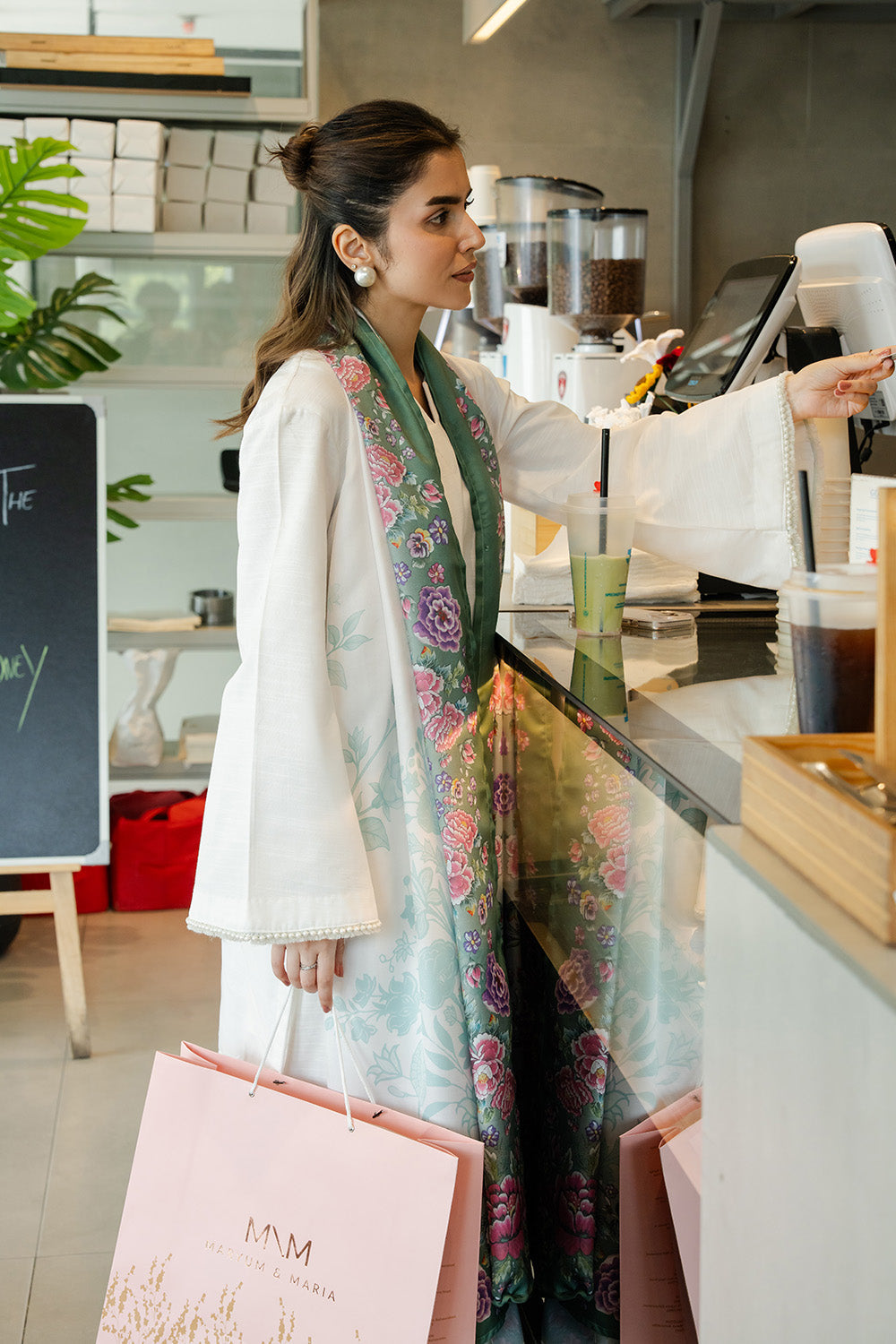 Maryum N Maria | Latte Layers Pret | CARAMEL DRIFT - MWS5817 - by Libasekhas UK - Registered Vendor of : Maryum N Maria - 100% Original Designer Dress