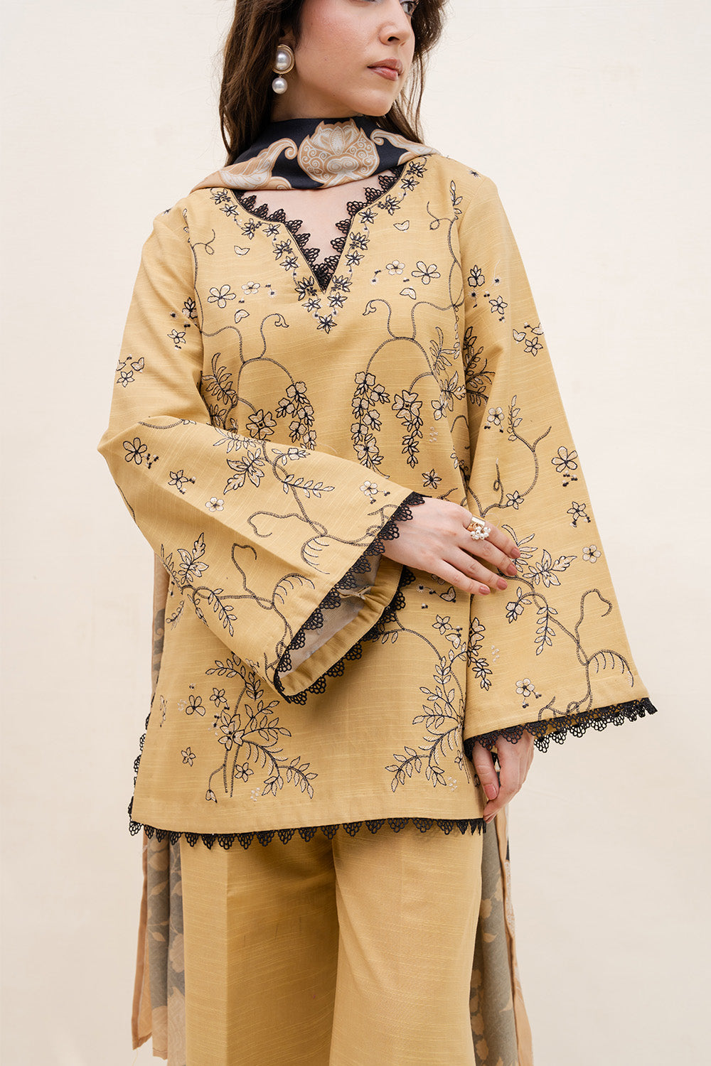 Maryum N Maria | Latte Layers Pret | WARM WHIP - MWS5818 - by Libasekhas UK - Registered Vendor of : Maryum N Maria - 100% Original Designer Dress