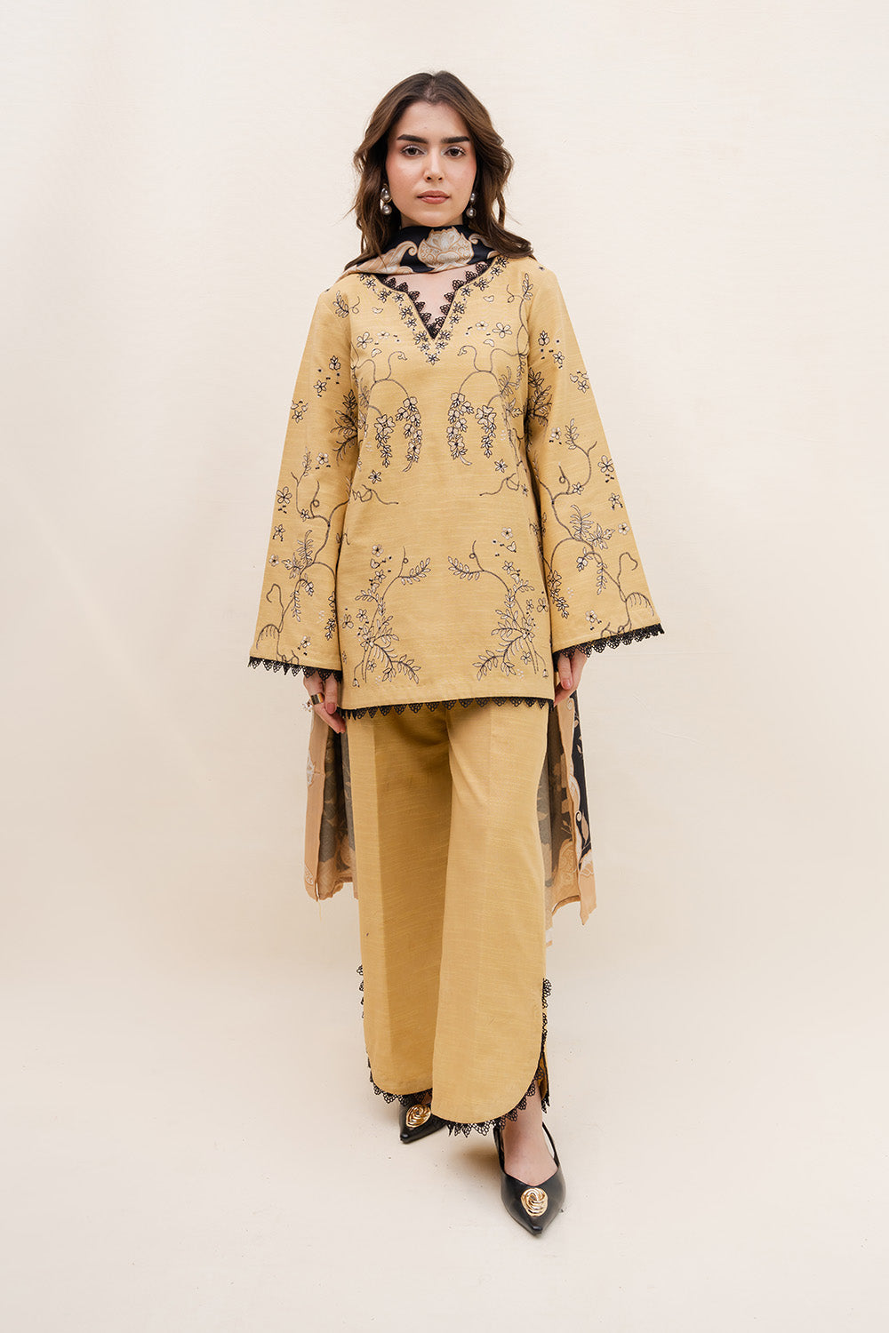 Maryum N Maria | Latte Layers Pret | WARM WHIP - MWS5818 - by Libasekhas UK - Registered Vendor of : Maryum N Maria - 100% Original Designer Dress