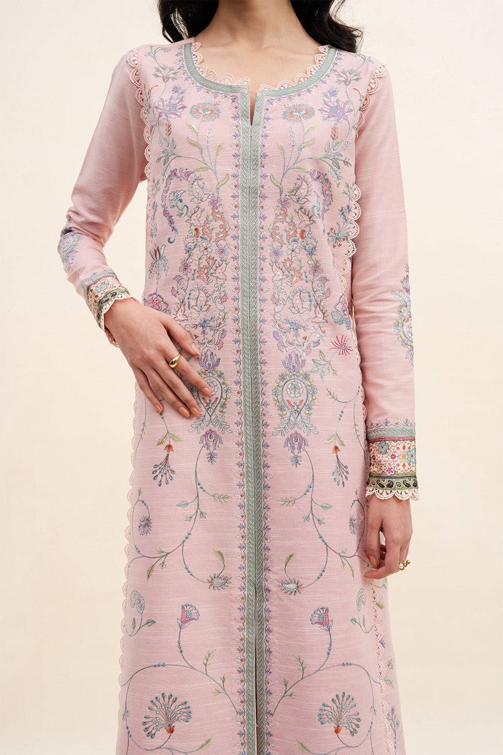 Maryum N Maria | Latte Layers Pret | ESPRESSO EASE - MWS5821 - by Libasekhas UK - Registered Vendor of : Maryum N Maria - 100% Original Designer Dress