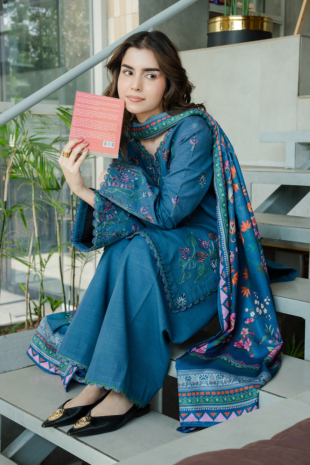 Maryum N Maria | Latte Layers Pret | VELVET FOAM - MWS5822 - by Libasekhas UK - Registered Vendor of : Maryum N Maria - 100% Original Designer Dress