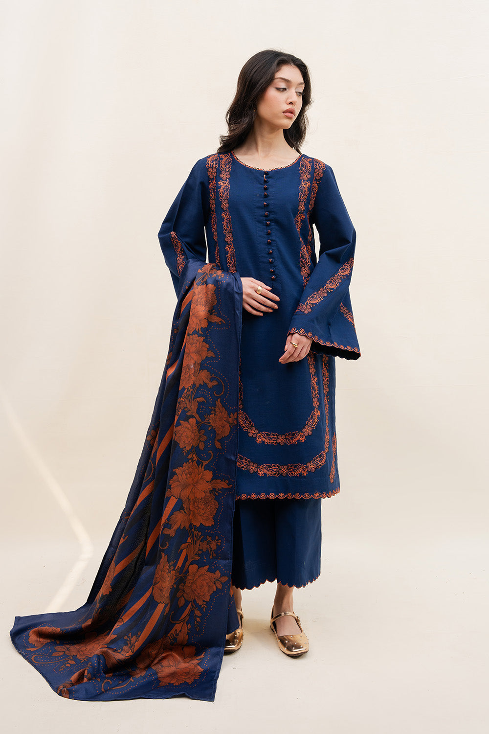 Maryum N Maria | Latte Layers Pret | ALMOND VEIL - MWS5826 - by Libasekhas UK - Registered Vendor of : Maryum N Maria - 100% Original Designer Dress