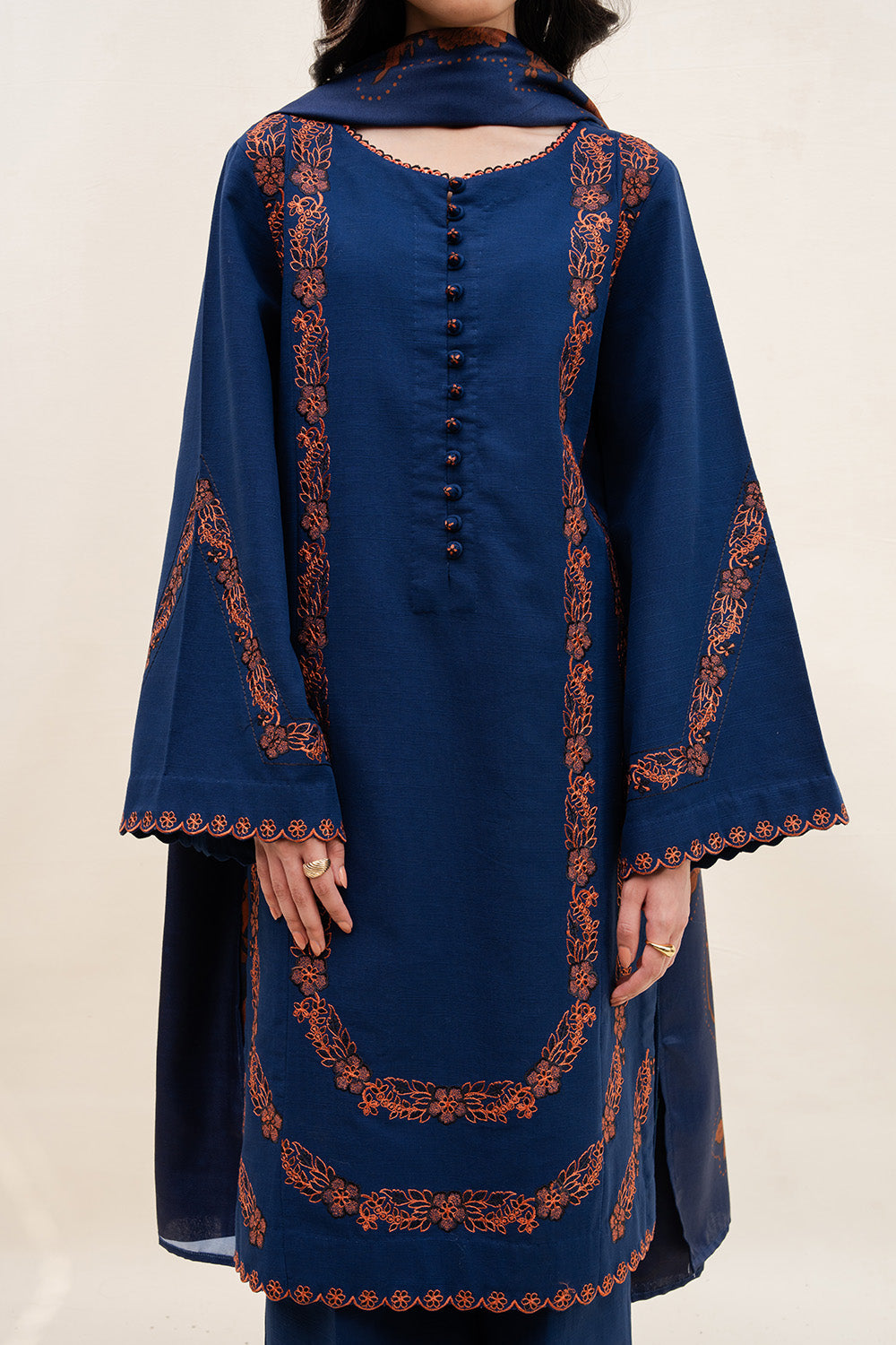 Maryum N Maria | Latte Layers Pret | ALMOND VEIL - MWS5826 - by Libasekhas UK - Registered Vendor of : Maryum N Maria - 100% Original Designer Dress