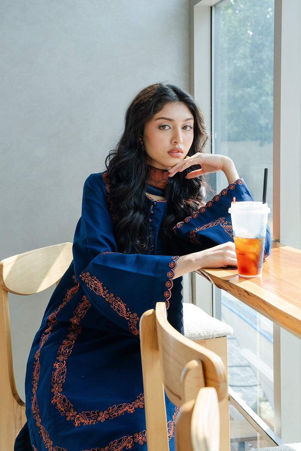 Maryum N Maria | Latte Layers Pret | ALMOND VEIL - MWS5826 - by Libasekhas UK - Registered Vendor of : Maryum N Maria - 100% Original Designer Dress