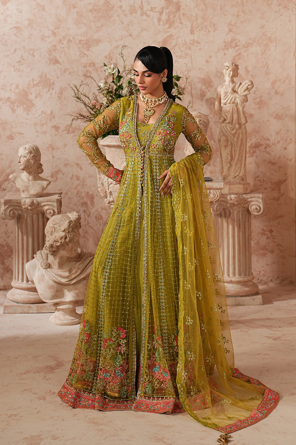 Maryum N Maria | Formal Eid Edit | SAGNEYA - MWS5953 - by Libasekhas UK - Registered Vendor of : Maryum N Maria - 100% Original Designer Dress