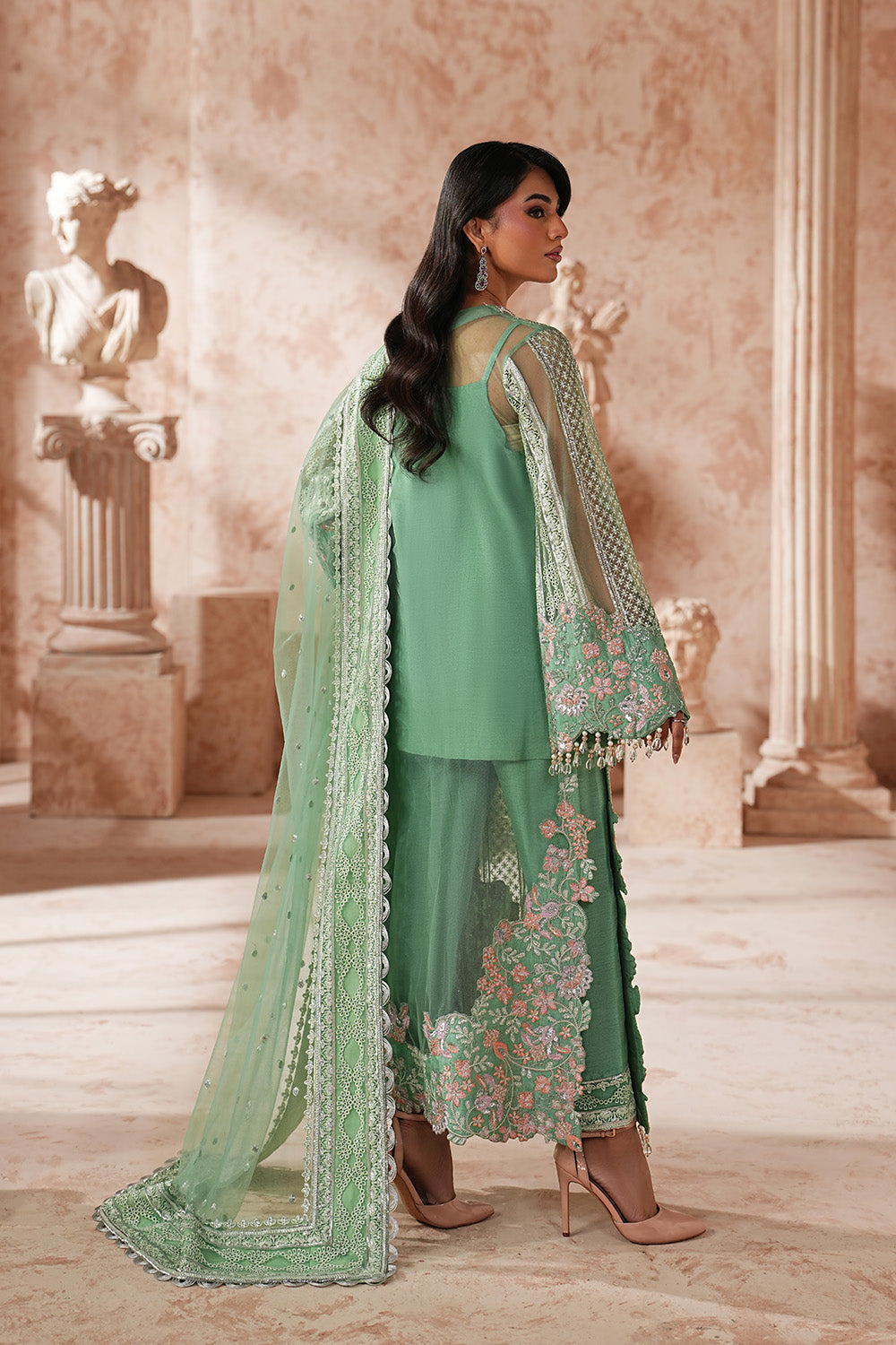 Maryum N Maria | Formal Eid Edit | SANTHANA - MWS5956 - by Libasekhas UK - Registered Vendor of : Maryum N Maria - 100% Original Designer Dress