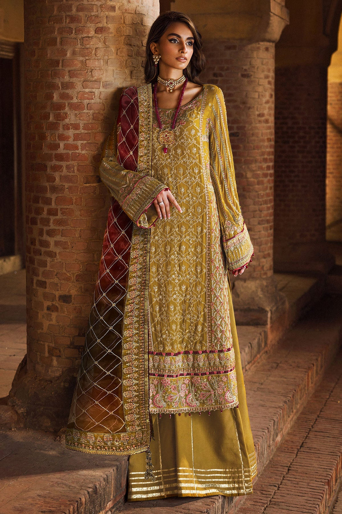 Motifz | Luxury Formal | 4129-BAKHTAWAR - by Libasekhas UK - Registered Vendor of : Motifz - 100% Original Designer Dress