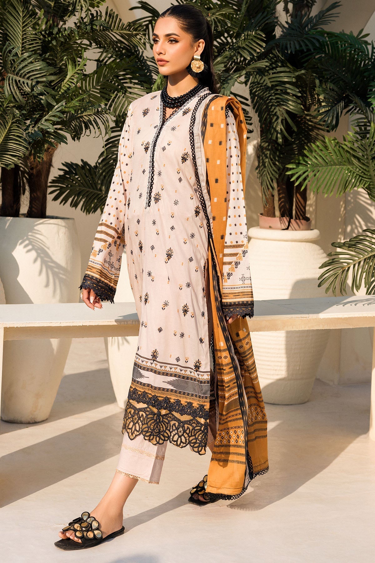 Motifz | Umang Lawn | 4632-PURVAI - by - Libasekhas UK - Registered Vendor of : Motifz - 100% Original Designer Dresss