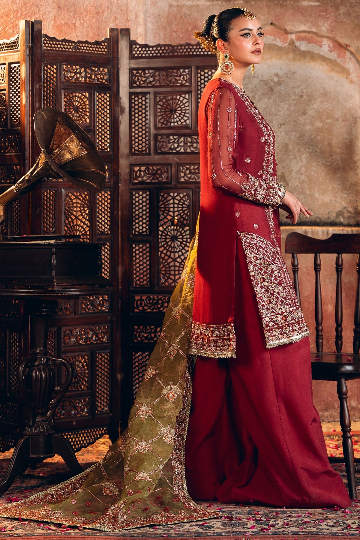 Motifz | Luxury Formal | 4817-TABEER - by Libasekhas UK - Registered Vendor of : Motifz - 100% Original Designer Dress