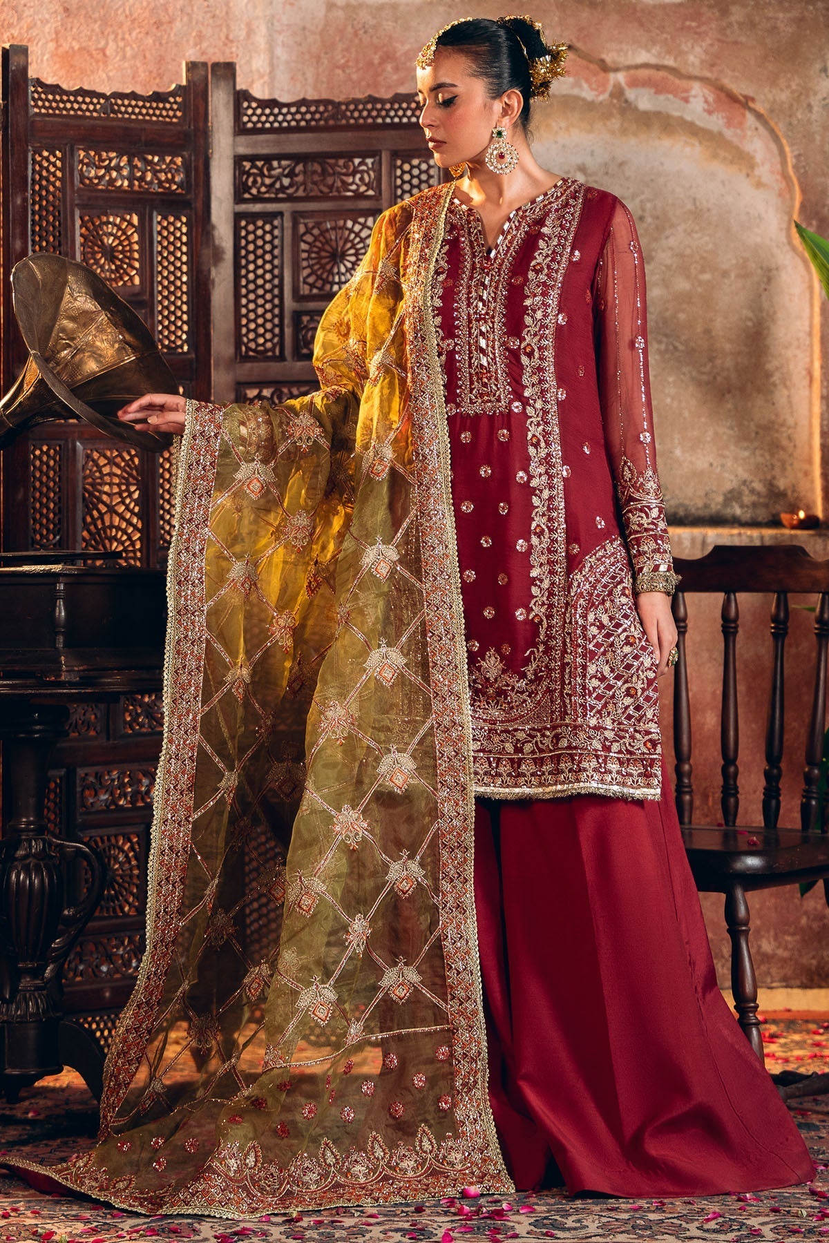 Motifz | Luxury Formal | 4817-TABEER - by Libasekhas UK - Registered Vendor of : Motifz - 100% Original Designer Dress
