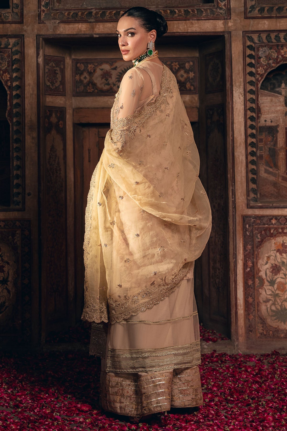 Motifz | Luxury Formal | 4821-SHERBANO - by Libasekhas UK - Registered Vendor of : Motifz - 100% Original Designer Dress