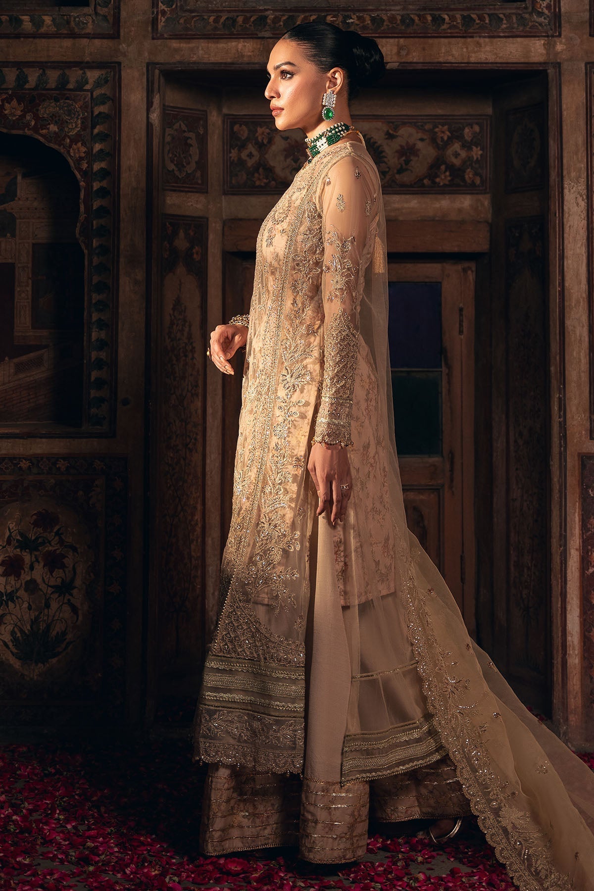 Motifz | Luxury Formal | 4821-SHERBANO - by Libasekhas UK - Registered Vendor of : Motifz - 100% Original Designer Dress